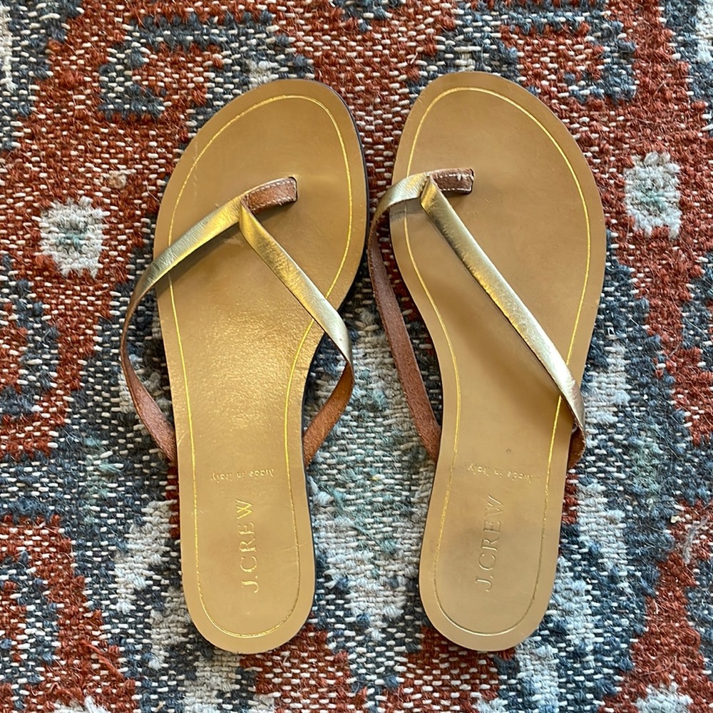 Jcrew leather sandals
